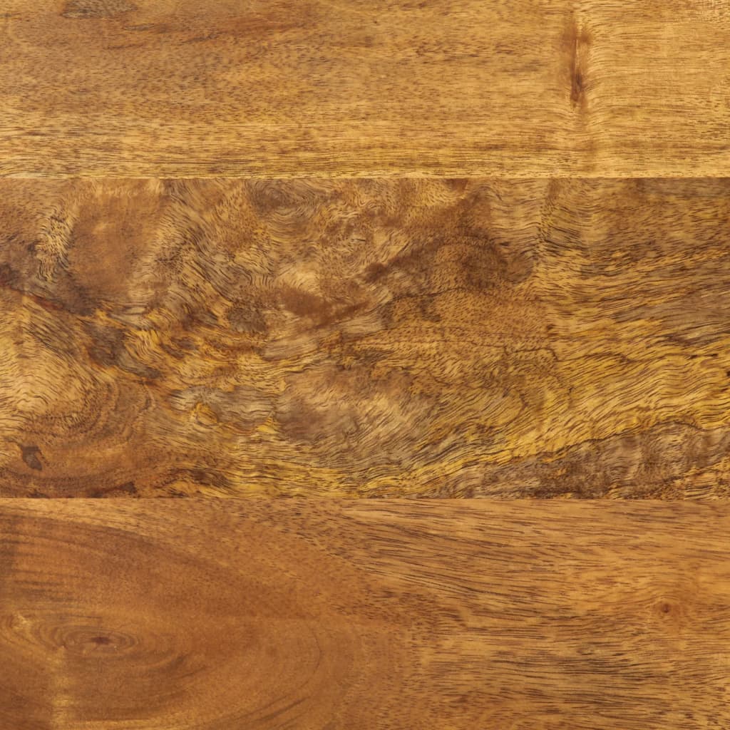 Stolik kawowy lite drewno mango i żelazo - brązowo-czarny, 45 x 45 x 40 cm, 1 - number 6.