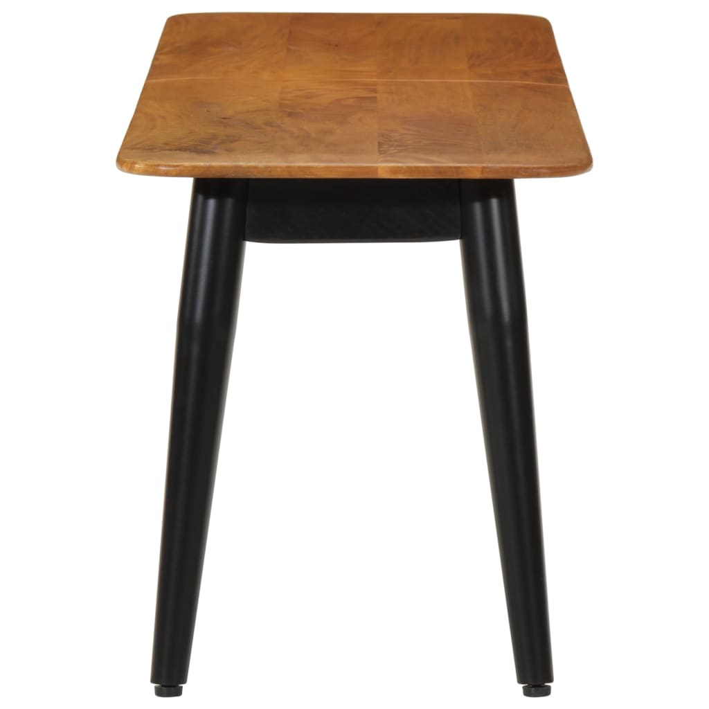 Ławka 160x40x45 cm lite drewno mango i żelazo - number 3.