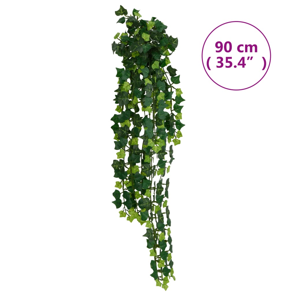 Artificial hanging plants 12 pcs. 339 leaves 90 cm - green, 1 - number 5.