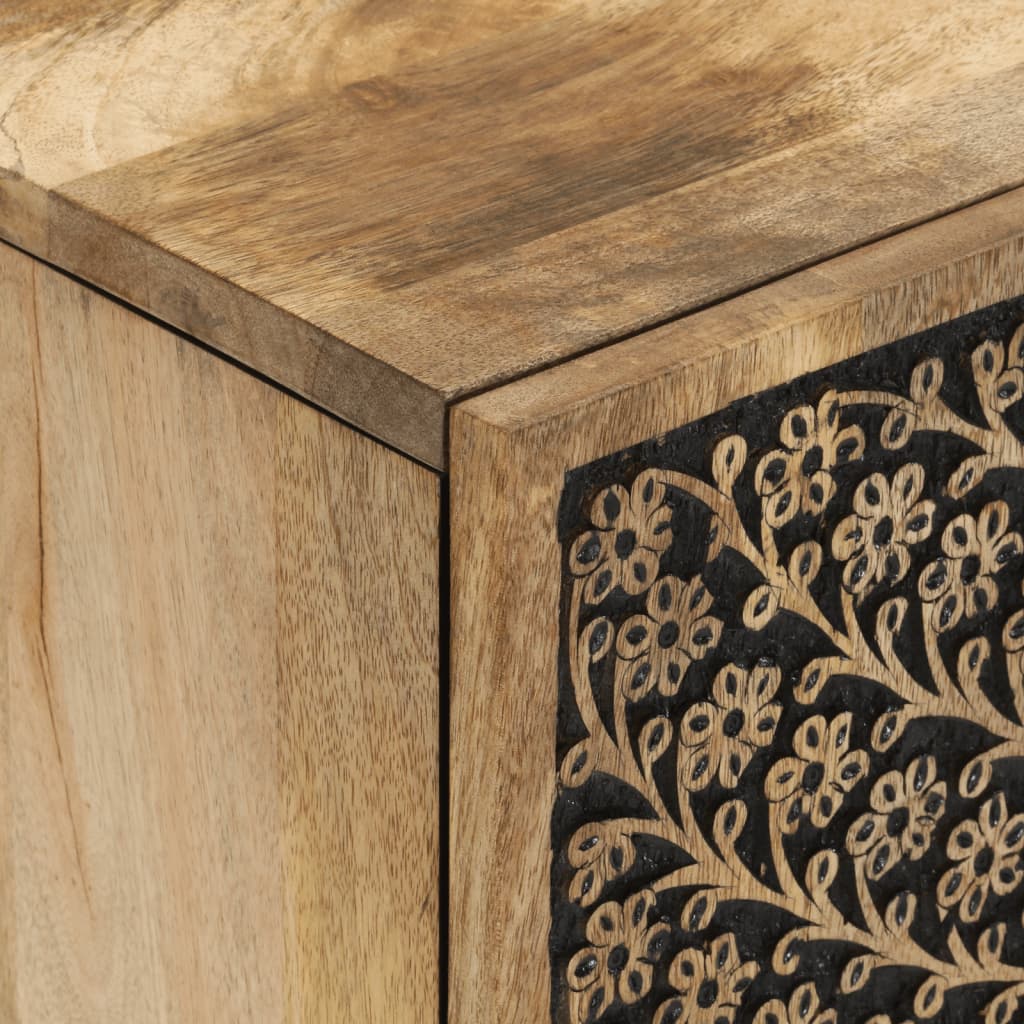 Skab 60x33x75 cm massivt mangotræ - 60 x 33 x 75 cm (b x d x h) - number 8.