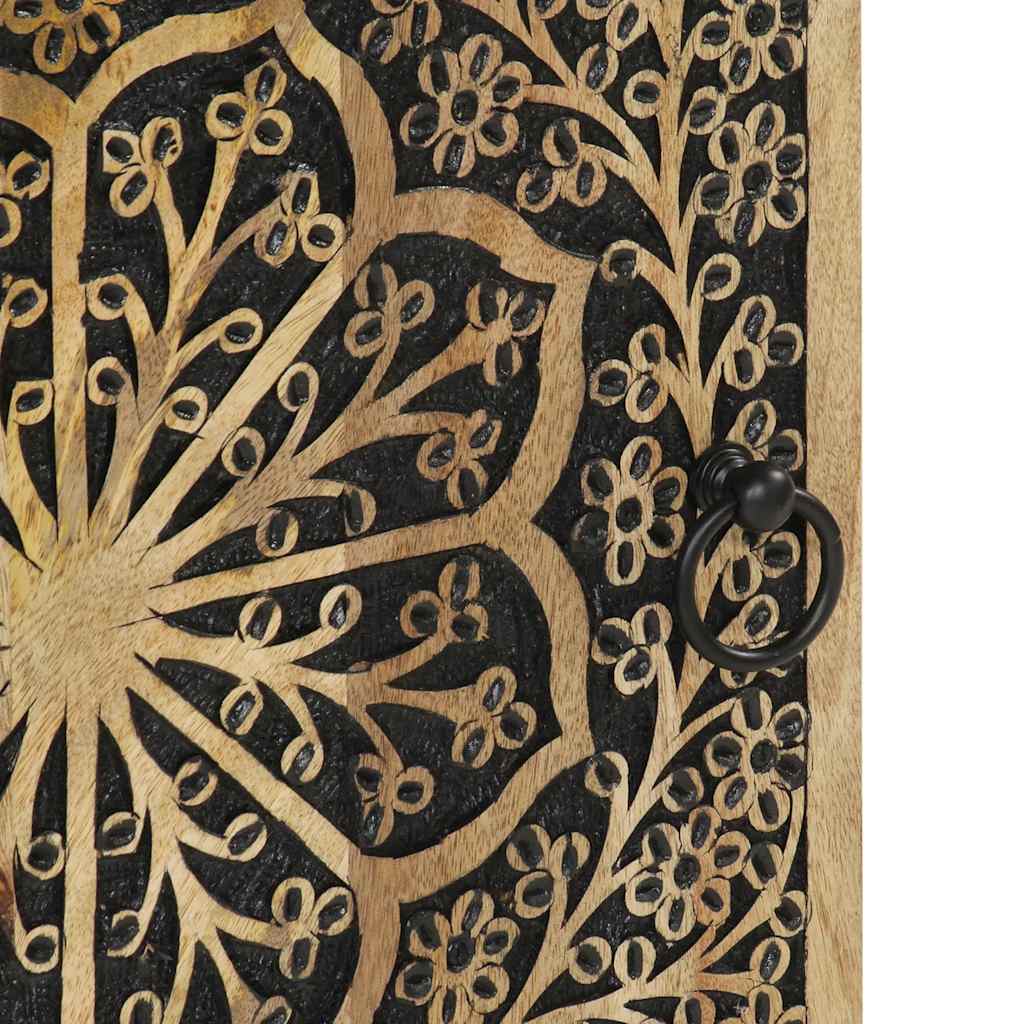 Skab 40x33x110 cm massivt mangotræ - 40 x 33 x 110 cm (b x d x h) - number 8.