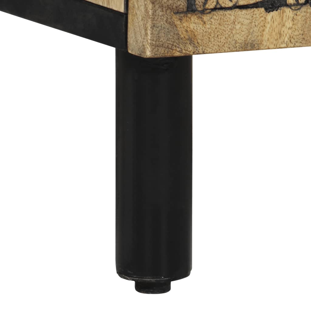 Underskab til vask 62x33x58 cm massivt mangotræ - number 9.