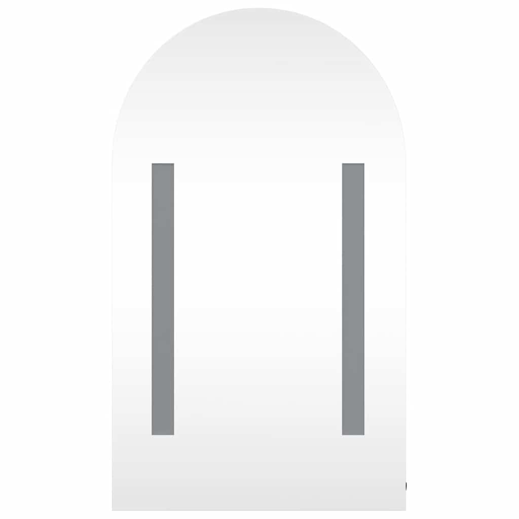 Kupaonski ormarić sa ogledalom i led svjetlom 42x13x70 zakrivljeni - crni, 1 - number 6.