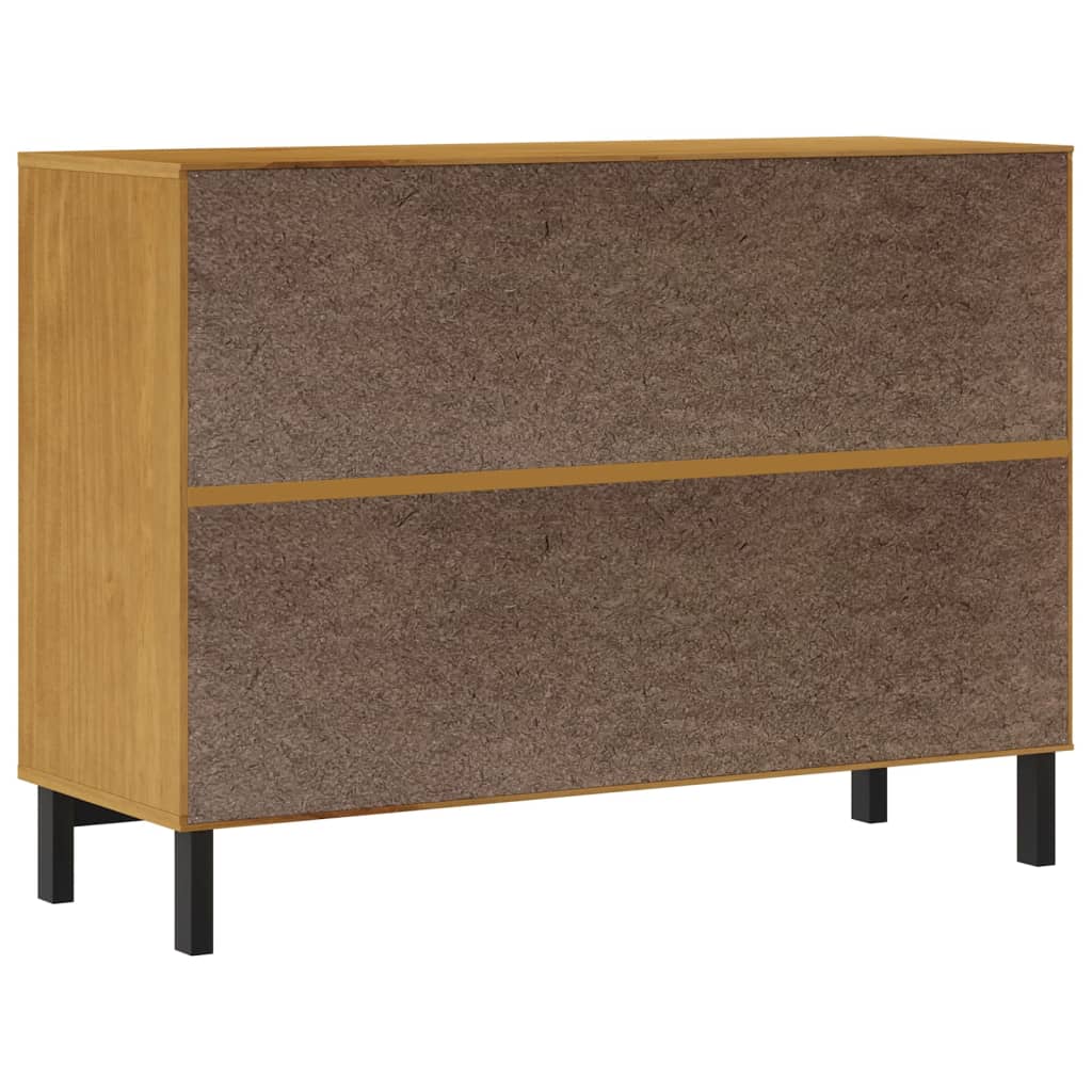 Kommode flam 110x40x80 cm massivt fyrretræ - number 7.
