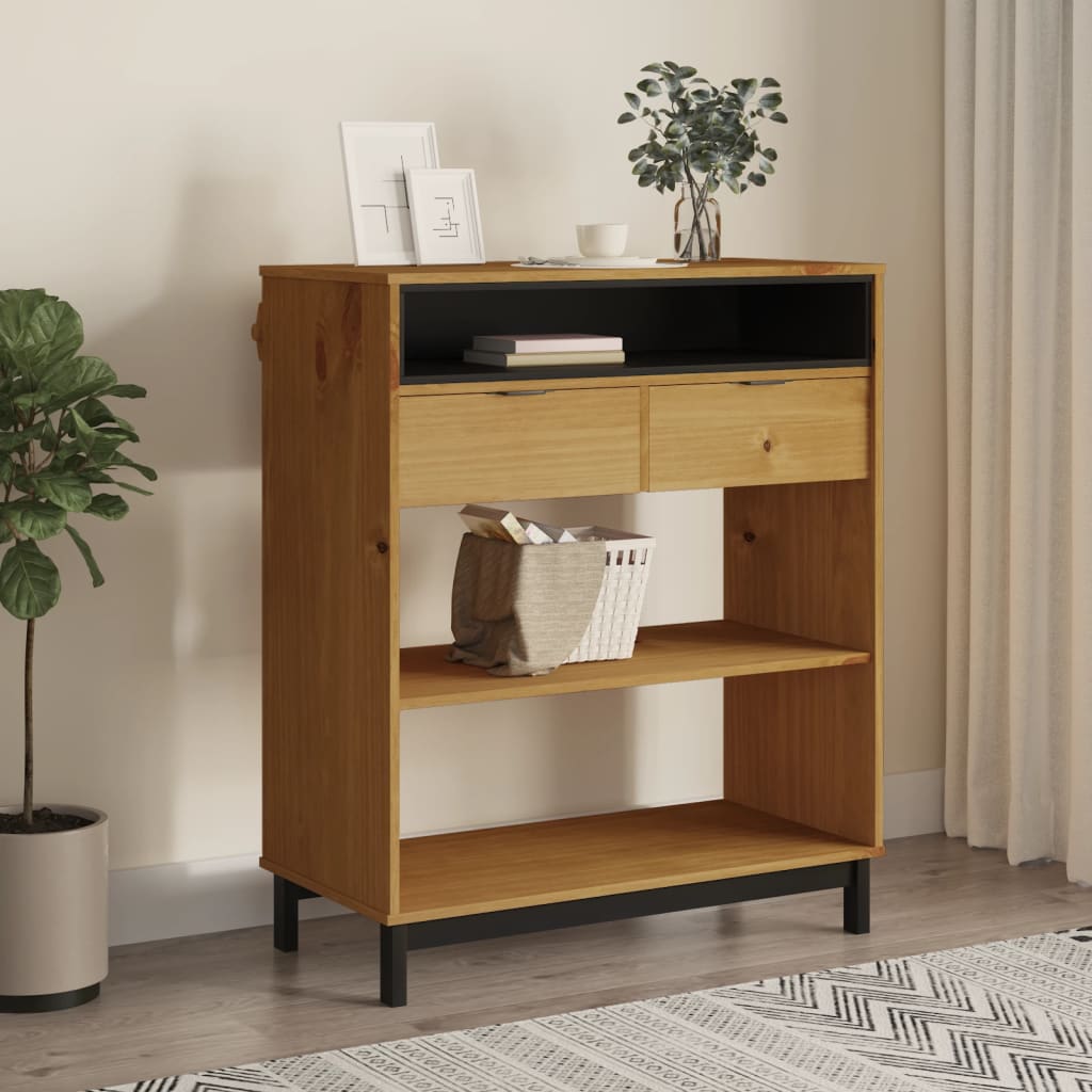 Barbord flam 92x45x110 cm massivt fyrretræ - number 1.