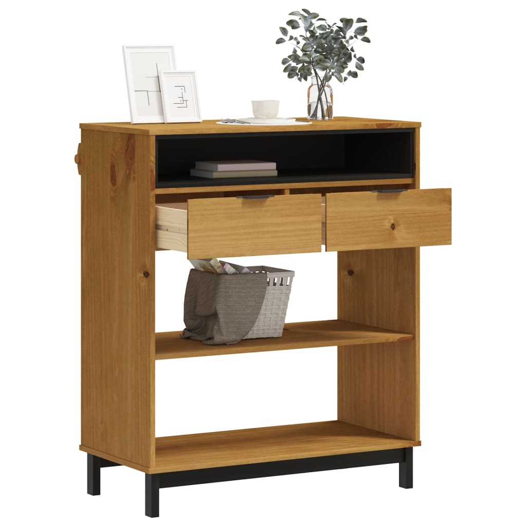 Barbord flam 92x45x110 cm massivt fyrretræ - number 3.