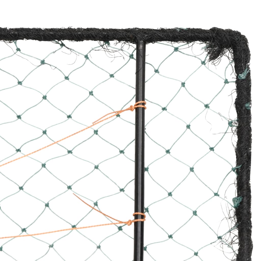 Fuglenet 34x32 cm stål grøn - number 6.