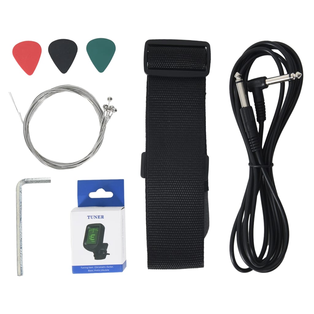 Električna gitara za početnike uklj. torba 4/4 39" - crna, 100 x 34 cm - number 9.