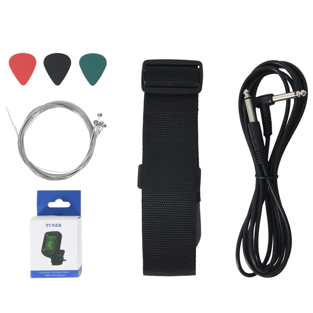 Električna gitara za djecu s torbom 3/4 30" - crna - number 9.