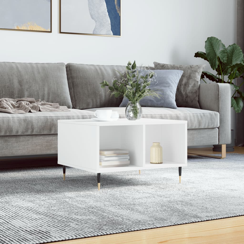 Tavolino 60x50x36,5 cm legno ingegnerizzato - bianco, 1 - number 1.