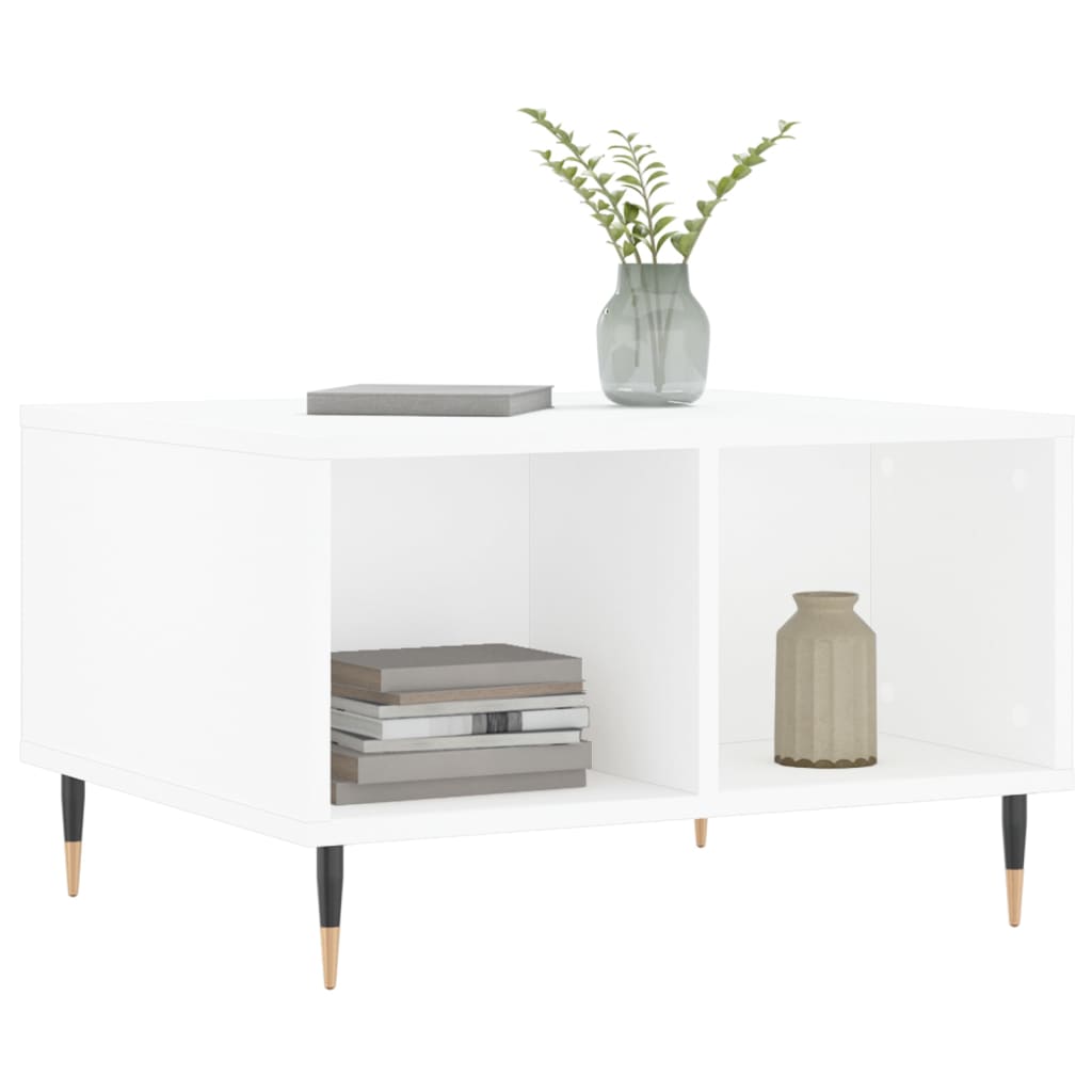 Tavolino 60x50x36,5 cm legno ingegnerizzato - bianco, 1 - number 3.