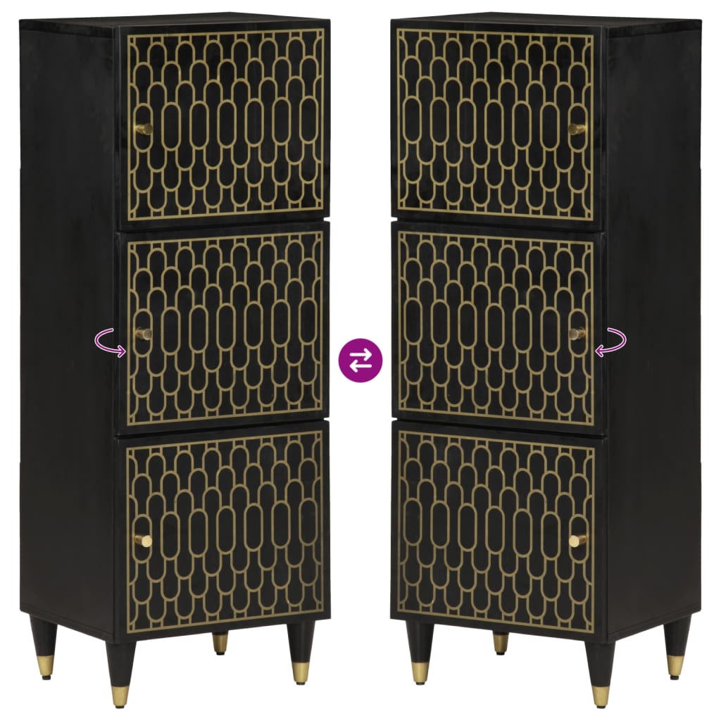 Skab 40x33x110 cm massivt mangotræ - number 6.