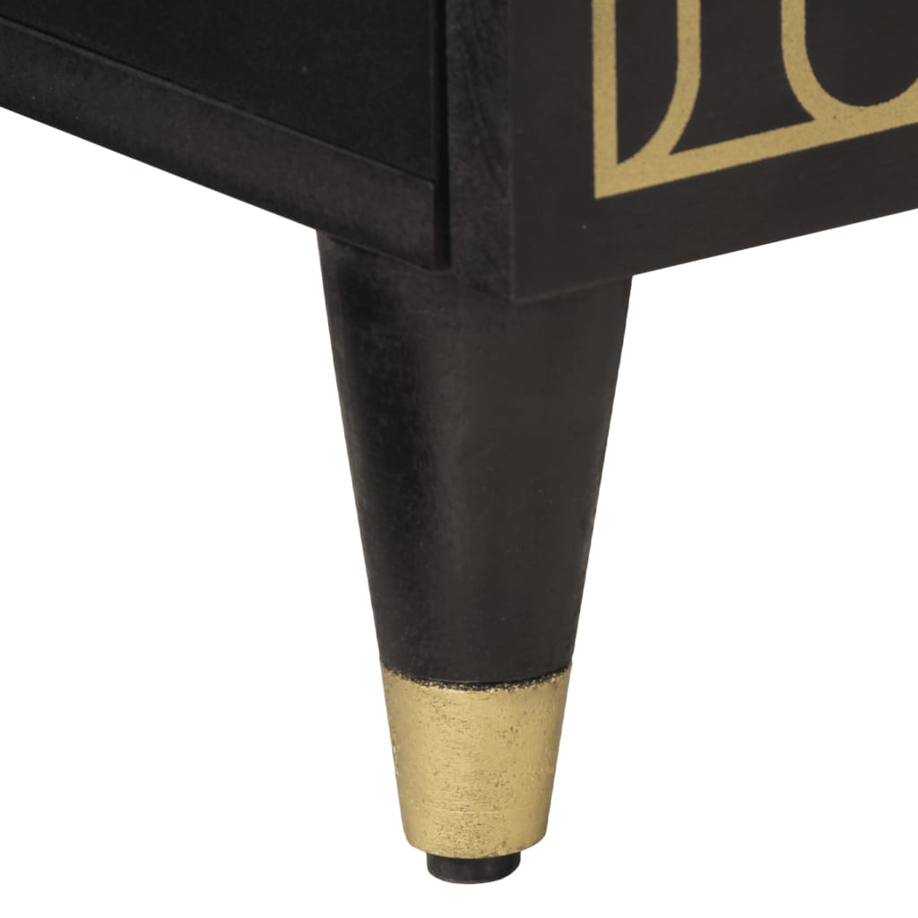 Stolik nocny 40x33x46 cm lite drewno mango - number 9.