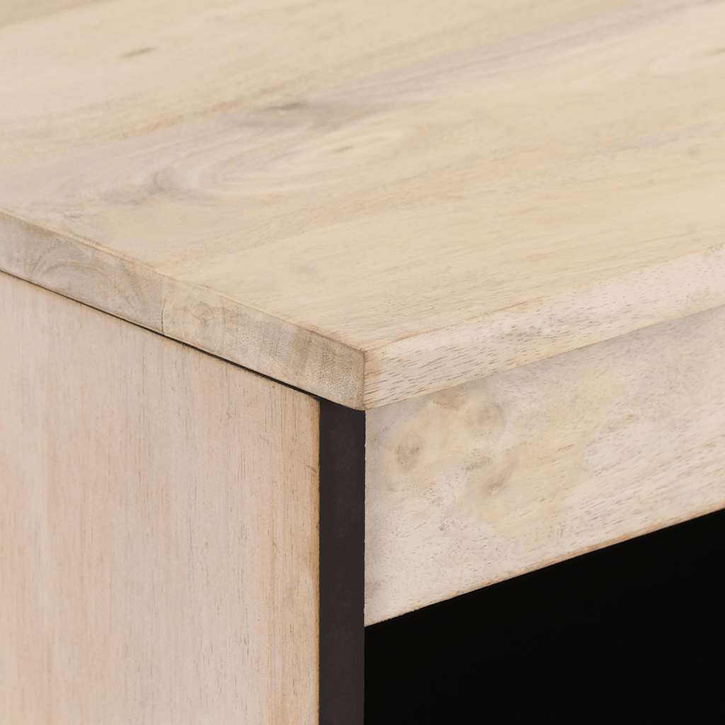 Skab 60x33x75 cm massivt mangotræ - naturfarvet, 1 - number 6.