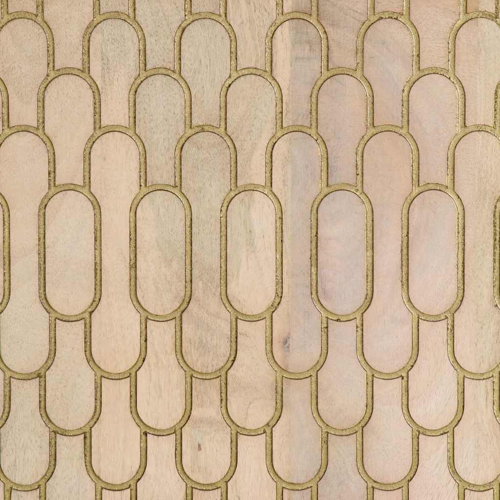 Skab 60x33x75 cm massivt mangotræ - naturfarvet, 1 - number 8.