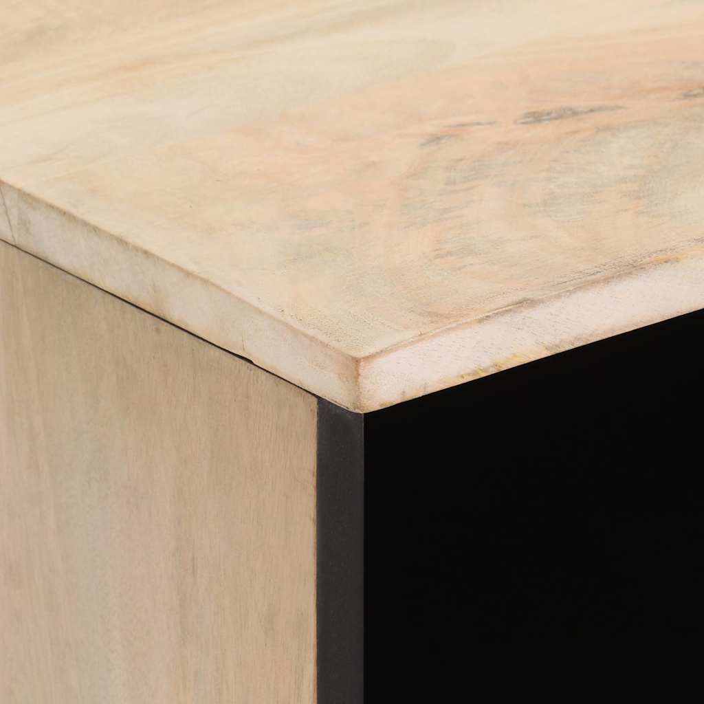 Tv-bord 80x33x46 cm massivt mangotræ - naturfarvet, 1 - number 7.