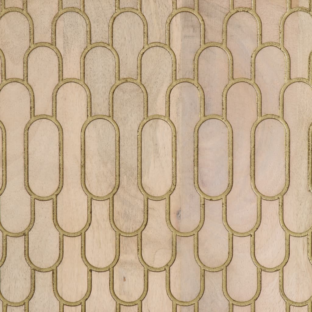 Badeværelsesskab 38x33x48 cm massivt mangotræ - number 9.