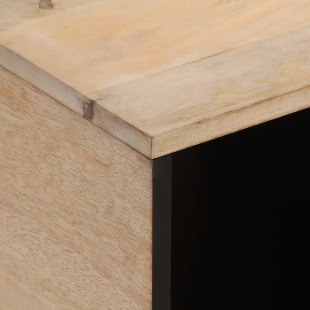 Stolik kawowy 80x50x40 cm lite drewno mango - brązowy, 1 - number 7.