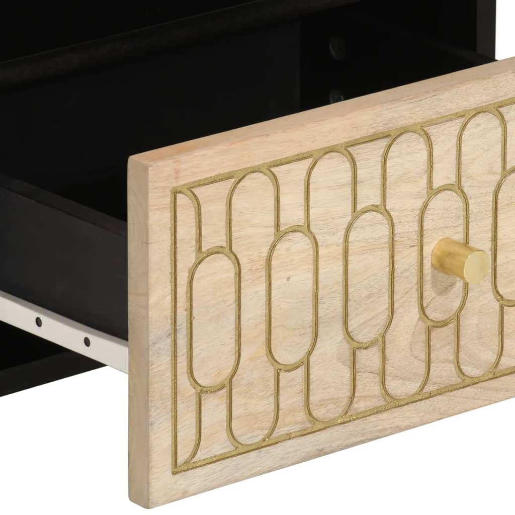 Stolik nocny 40x33x46 cm lite drewno mango - number 7.