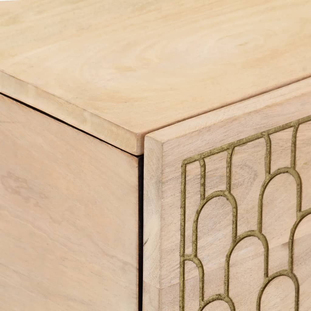 Sofabord 80x50x40 cm massivt mangotræ - number 6.