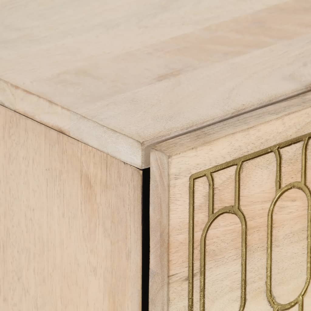 Noćni ormarić 50x33x60 cm masivno drvo manga - number 6.