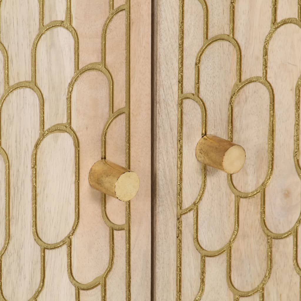 Noćni ormarić 50x33x60 cm masivno drvo manga - number 8.