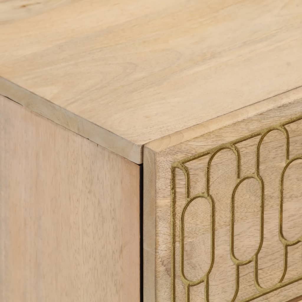 Sengebord 40x33x46 cm massivt mangotræ - number 6.