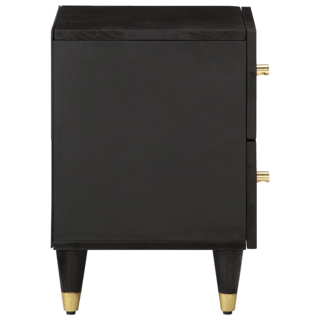 Sengeborde 2 stk. 40x33x46 cm massivt mangotræ - number 5.