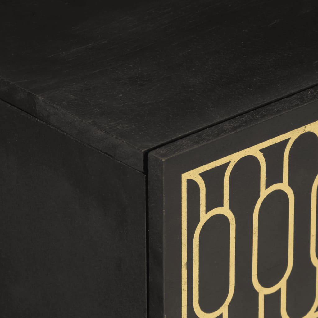 Sengeborde 2 stk. 40x33x46 cm massivt mangotræ - number 8.