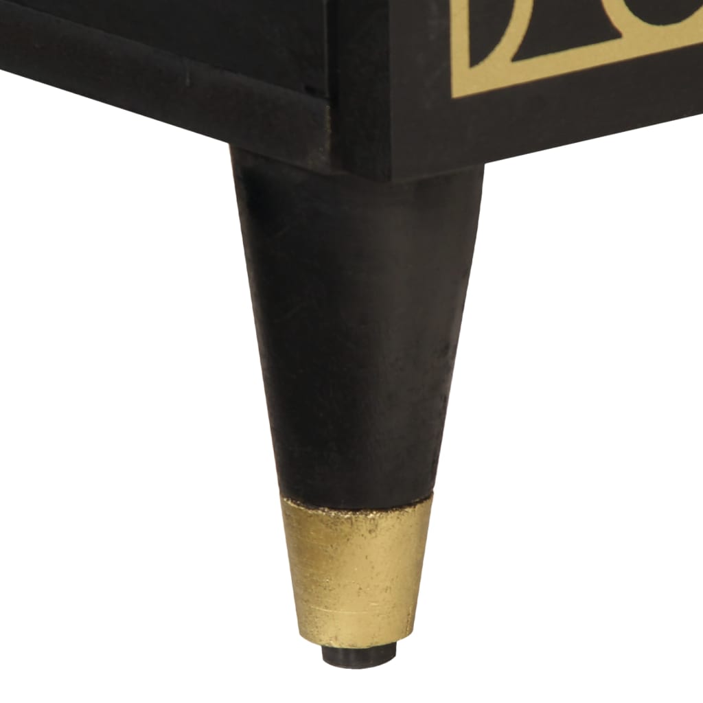 Sengeborde 2 stk. 40x33x46 cm massivt mangotræ - number 10.