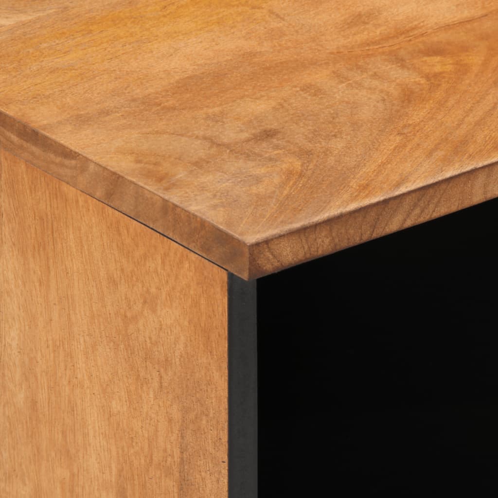 Sengeborde stk. 40x33x46 cm massivt mangotræ - honningfarvet, 2 - number 8.