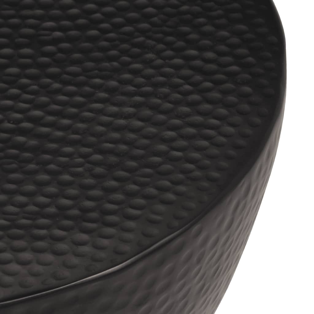 Stolić za kavu ø50x30 cm kovani aluminij crni - number 6.