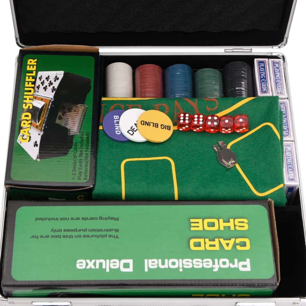 Coffret de poker avec jetons 600 pièces 4g - number 6.