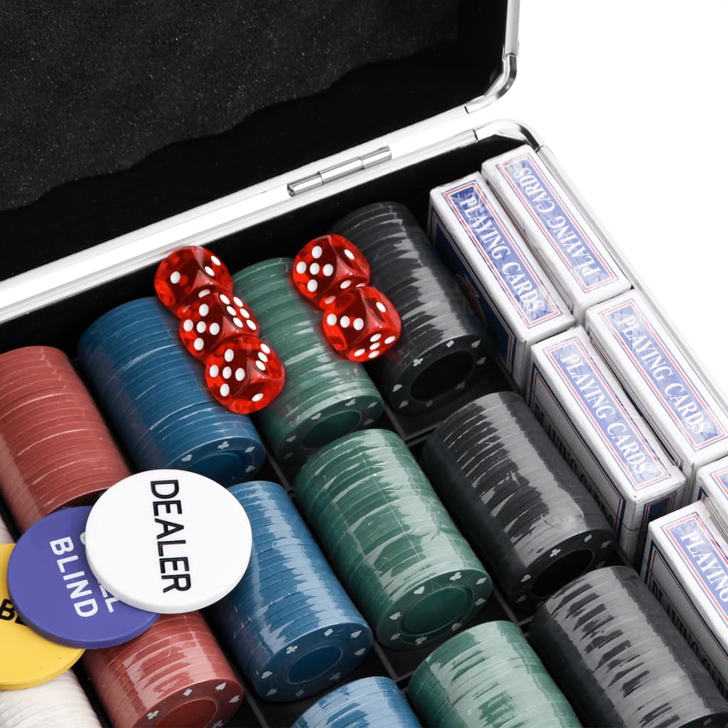 Coffret de poker avec jetons 600 pièces 4g - number 7.