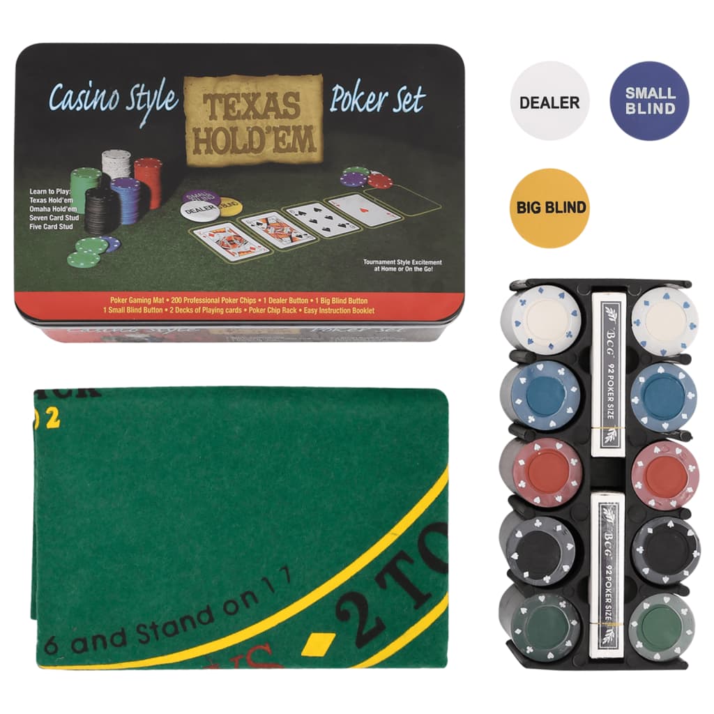 Coffret de poker avec jetons 200 pièces 4g - number 1.
