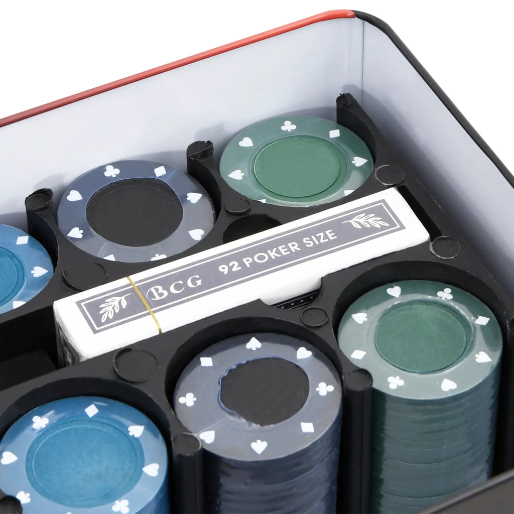 Coffret de poker avec jetons 200 pièces 4g - number 7.