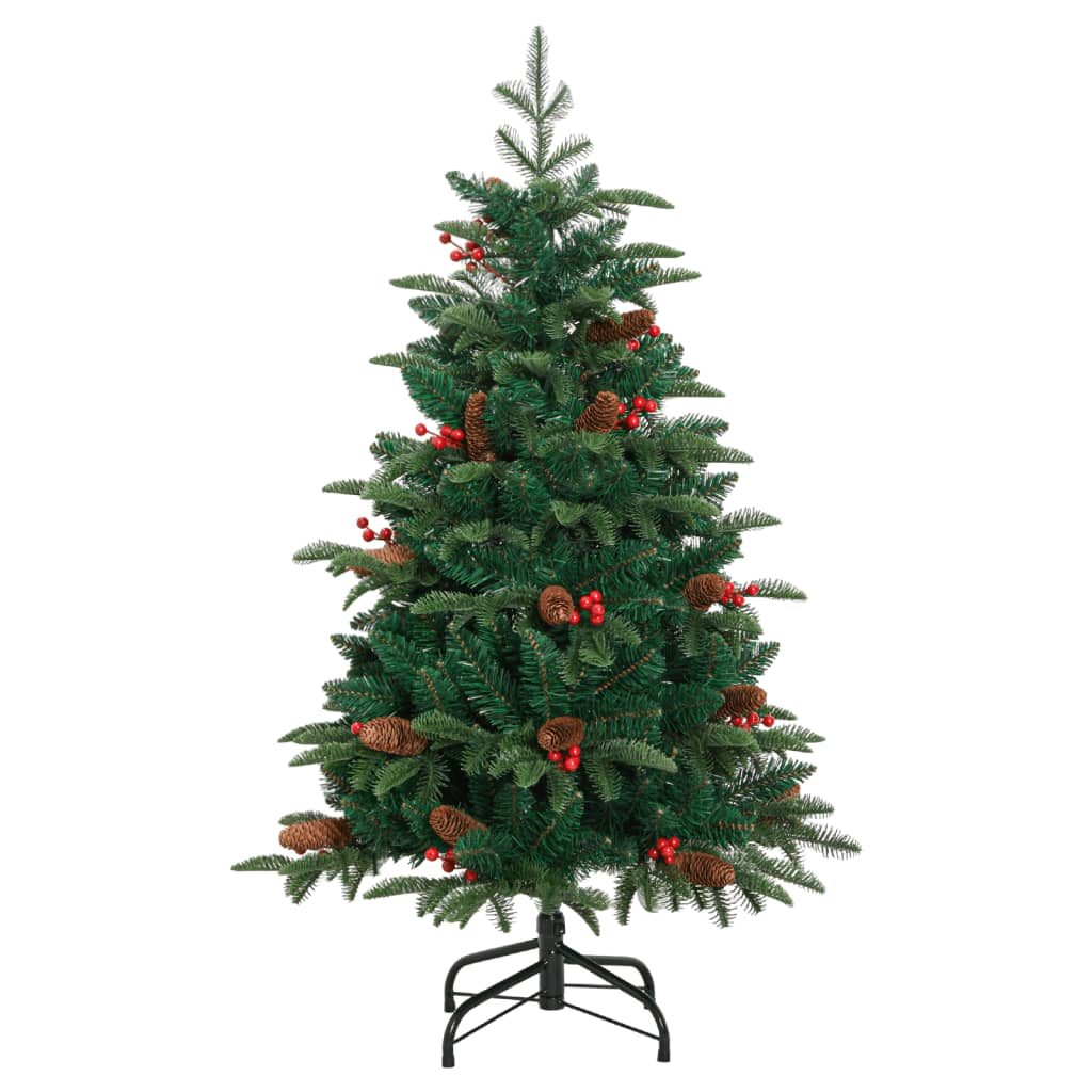 Artificial christmas tree with pine cones and berries hinged - number 2.