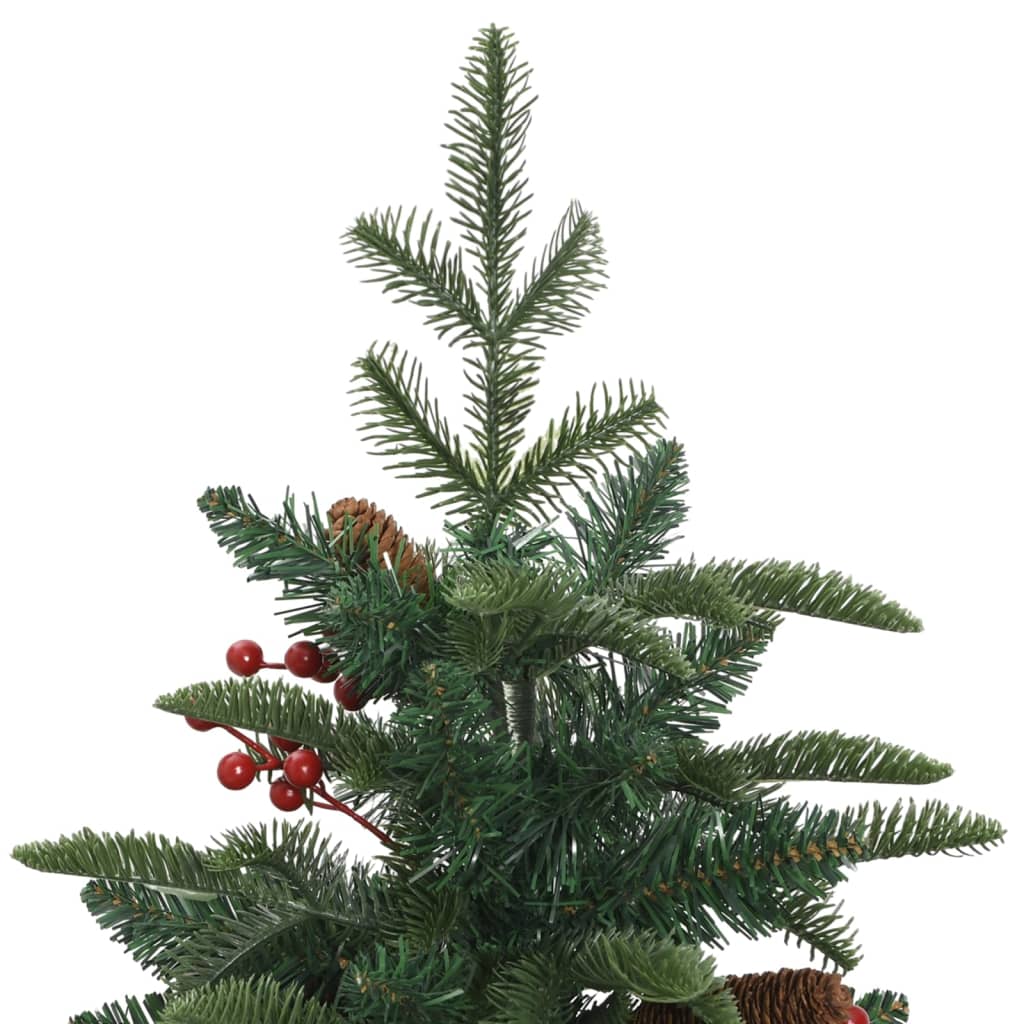 Artificial christmas tree with pine cones and berries hinged - number 4.