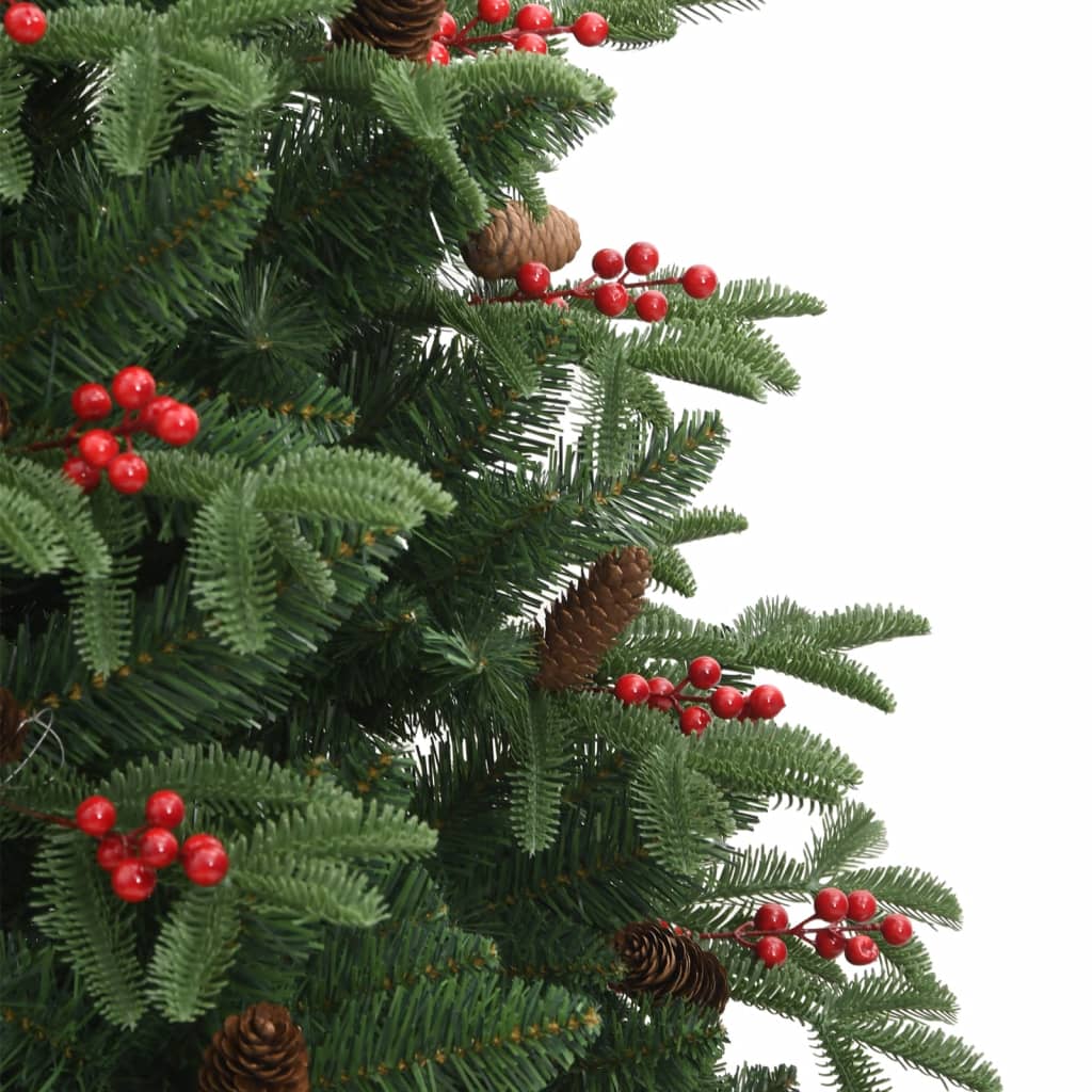 Artificial christmas tree with pine cones and berries hinged - number 5.