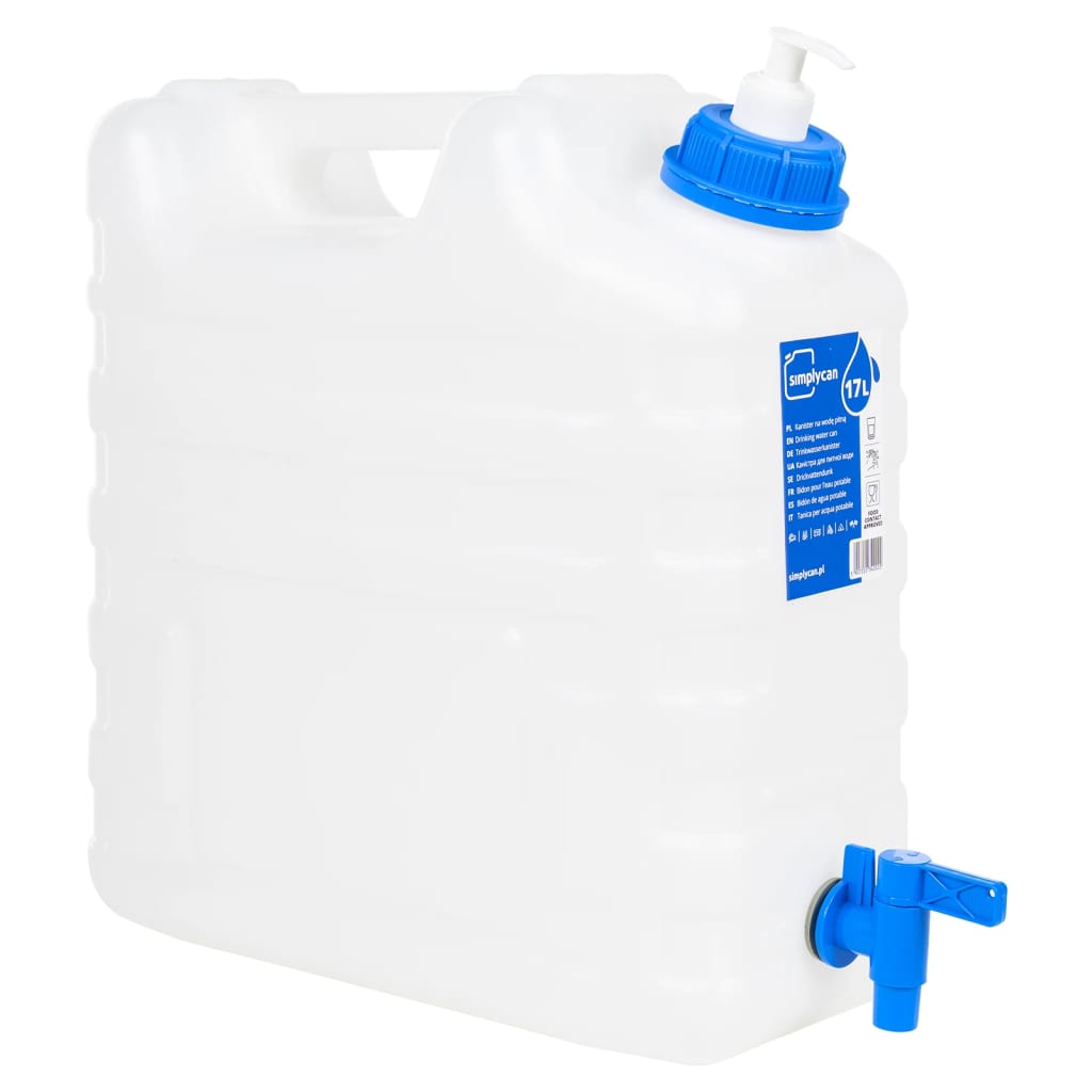 Vanddunk med tappehane og sæbedispenser plast - 15 l, med sæbe - number 1.