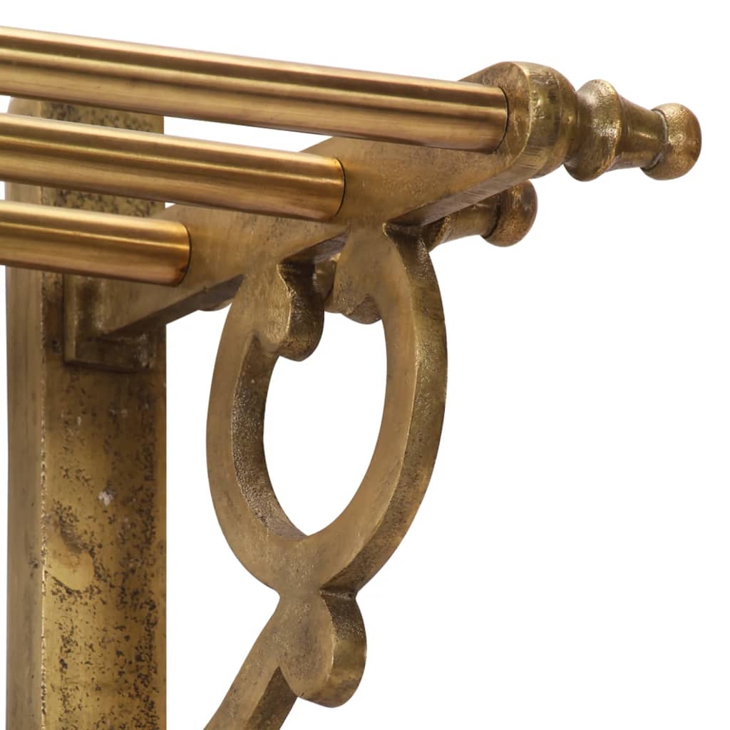 Væghængt knagerække med hylde og spejl aluminium - number 4.