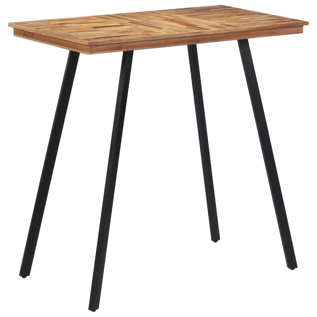 Barbord 110x55x105 cm massivt teaktræ - number 8.