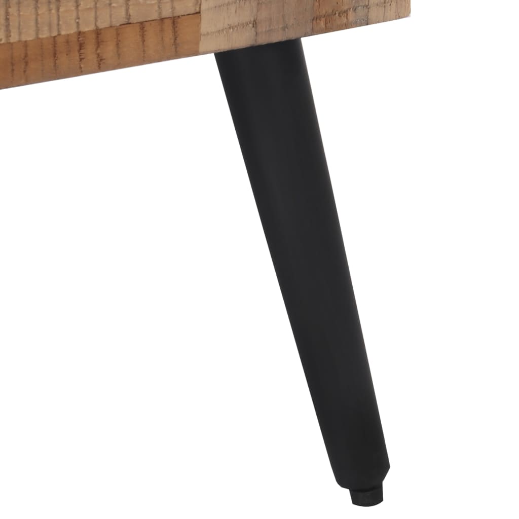Bænk 110x35x45 cm massivt genbrugsteak - number 5.