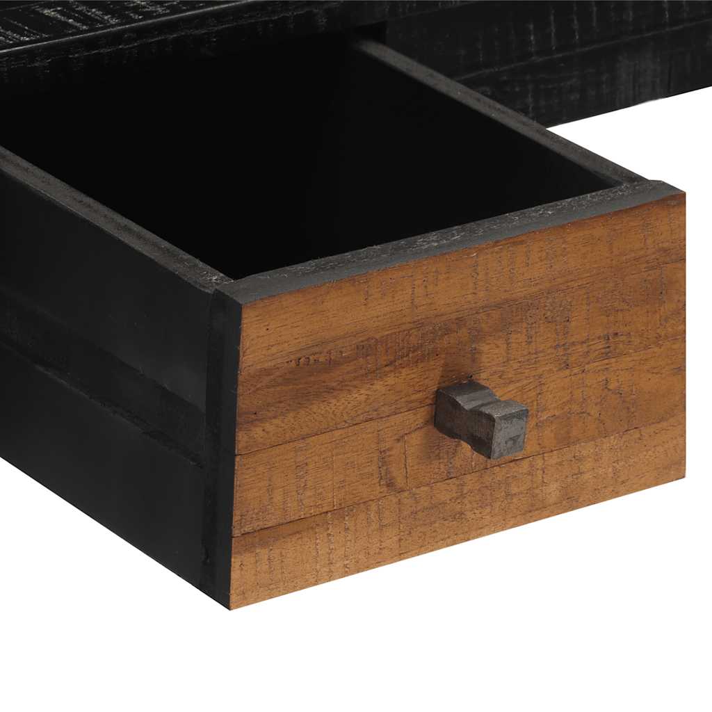 Biurko 117x56,5x75 cm lite drewno z odzysku - number 8.