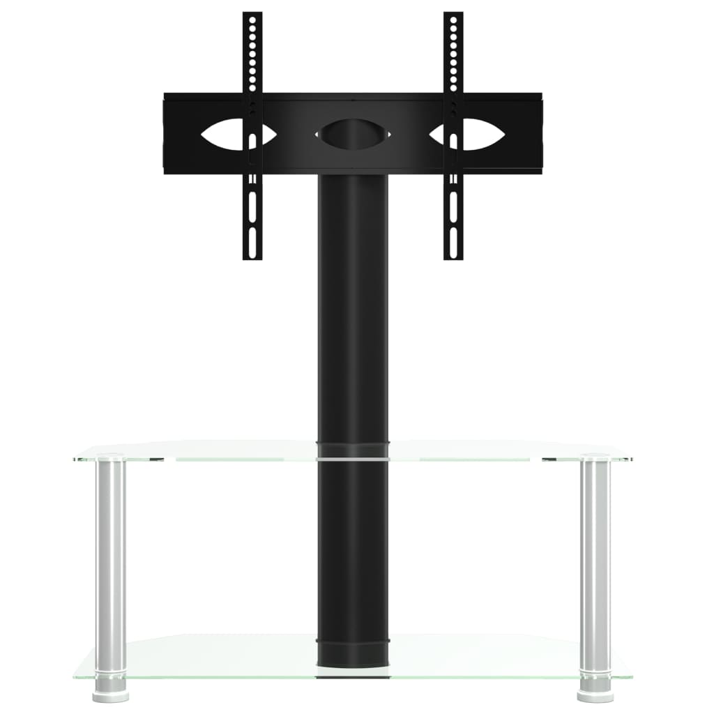 Tv stand for corner 2 półki na 32 "-70" czarno-srebrny srebrny, 1, 101 cm, 90 cm - number 5.