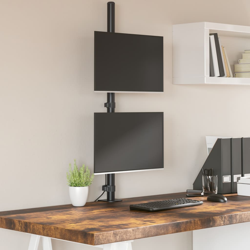 Stalak za monitor vesa 75/100 mm čelik crni - 1, dupli (s rukom) - number 1.