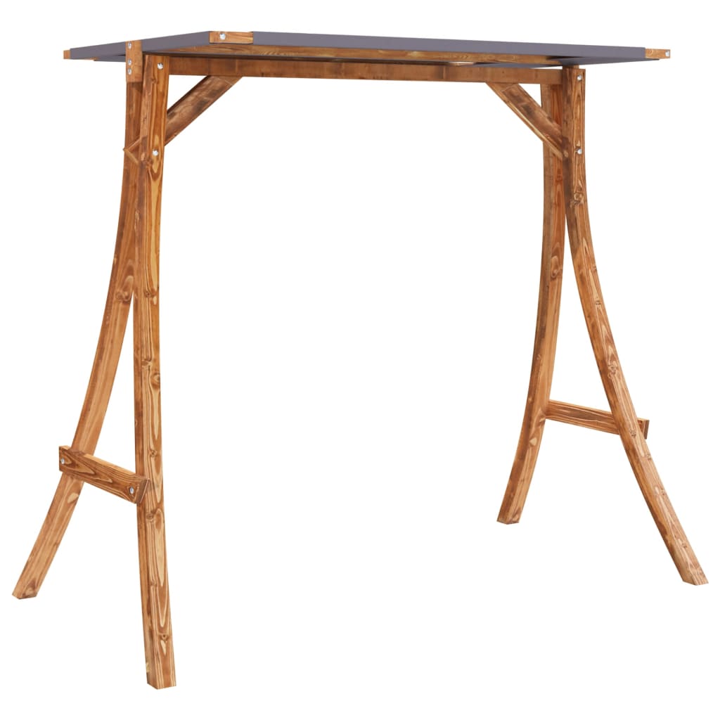 Viseća stolica s jastukom i nadstrešnicama čvrsta jela - number 7.