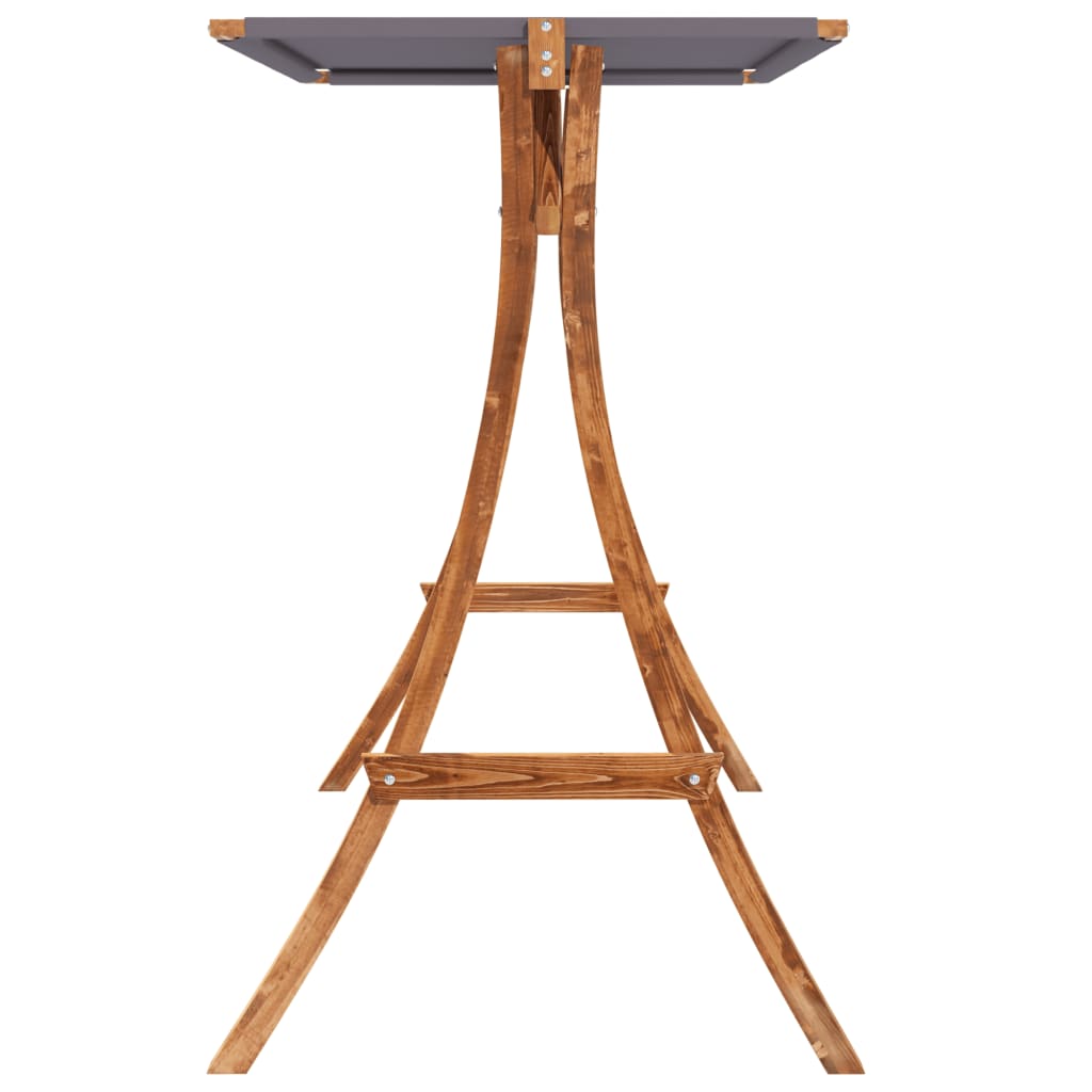 Viseća stolica s jastukom i nadstrešnicama čvrsta jela - number 6.