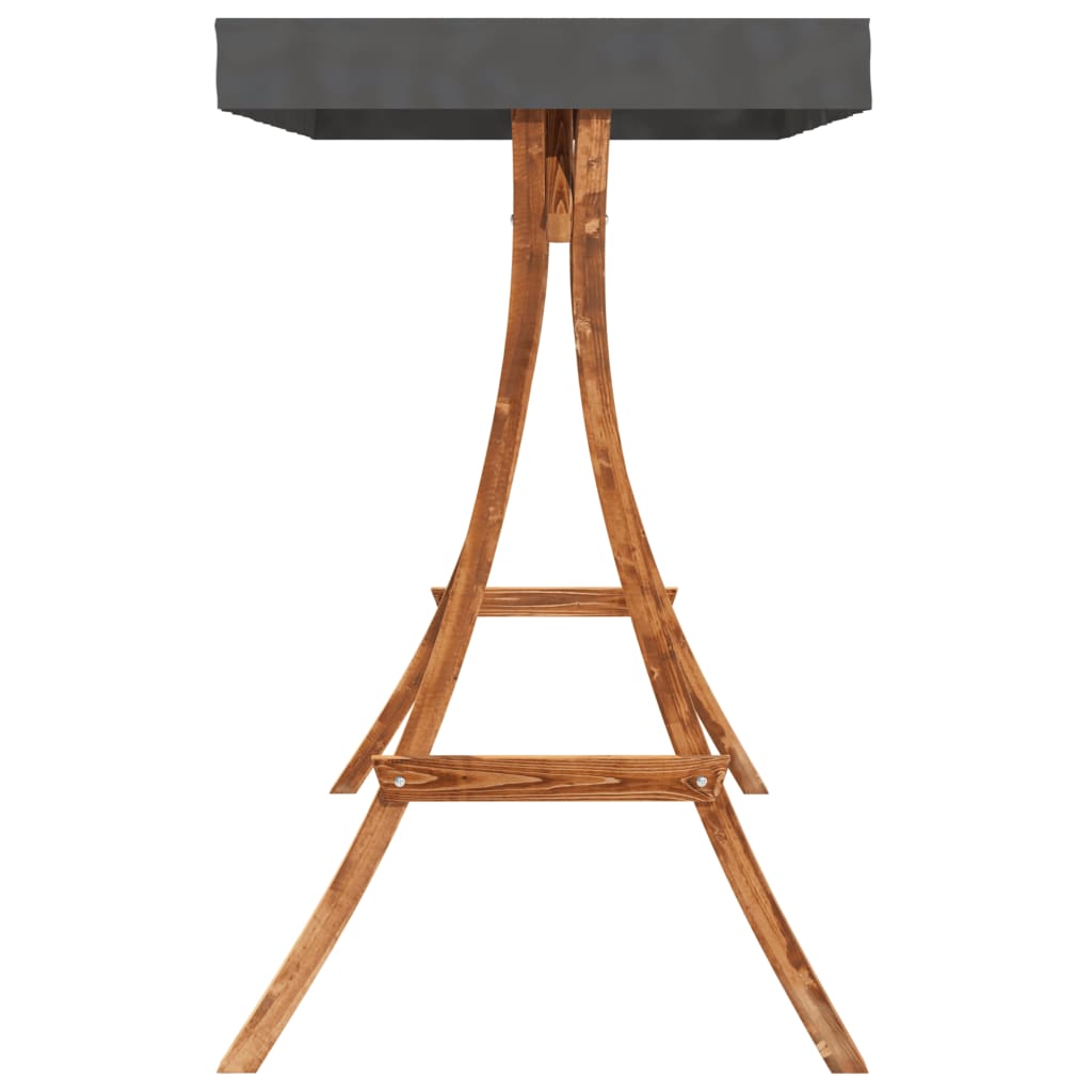 Ljuljajući krevet s krošnjama čvrsto jele s tikovom - number 6.