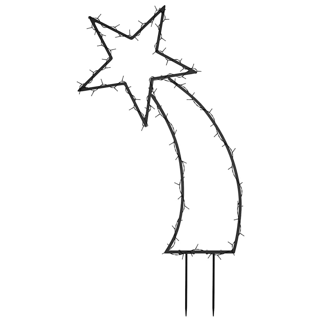 Étoile filante avec lance terrestre 80 led mesure 62 cm - number 5.